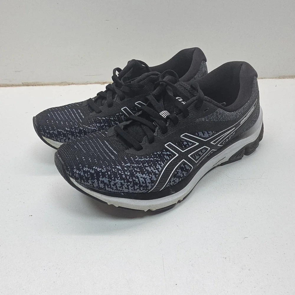 Asics Gel-Pulse 12 Womens Running Shoes Black White 1012A870 Size 8.5